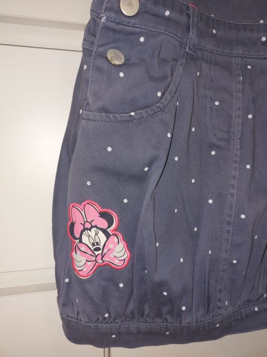 Sukienka na szelkach bombka z kieszeniami myszka Minnie Disney 98 cm