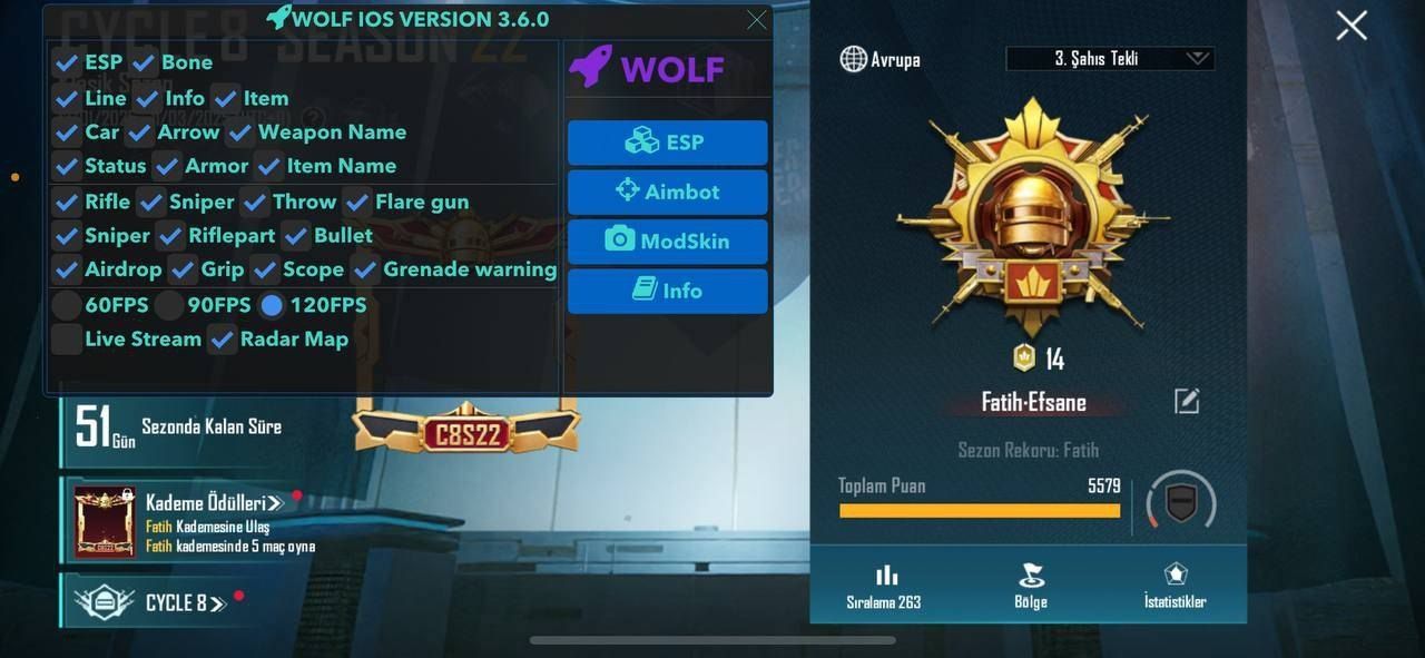 Приватный чит для PUBG Mobile | WH, AIM, Скинченджер и многое др