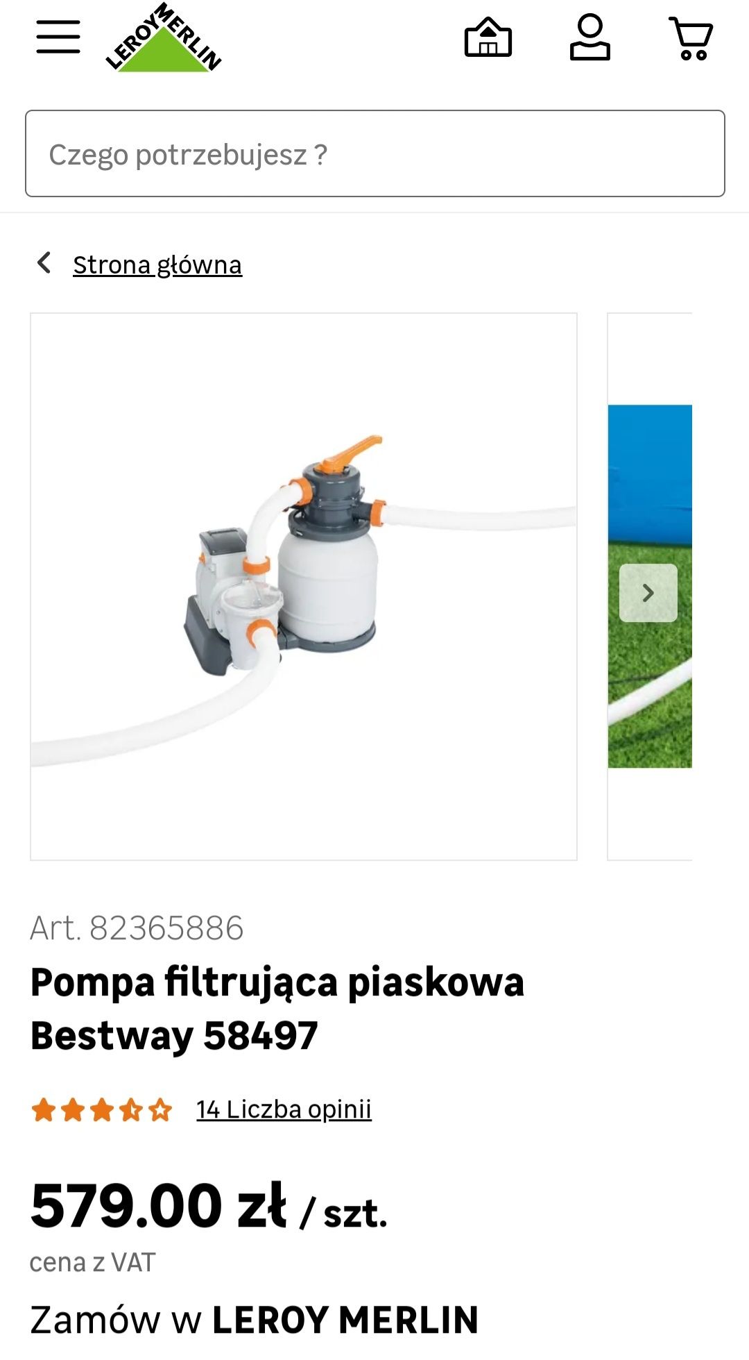 Basen ogrodowy Bestway Power Steel wraz z pompą i podgrzewaczem