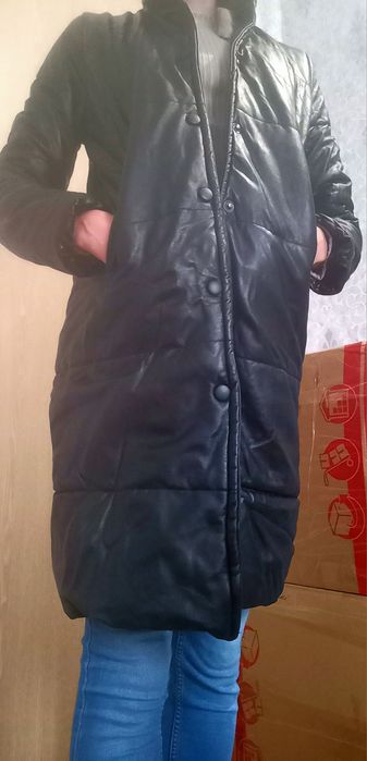 Пальто,кожа-Кнопки,,семисезон