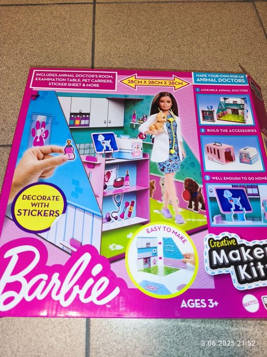 Nowy zestaw kreatywny Barbie Animal doctor