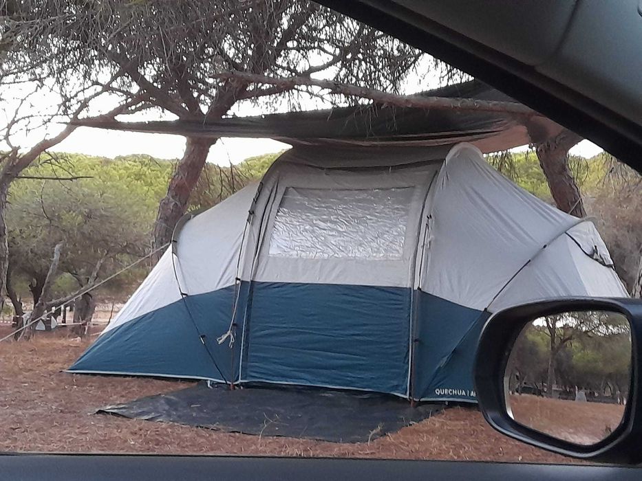 Tenda + mesa, teldos, sacos (FRESH&BLACK 4pess/2quart)