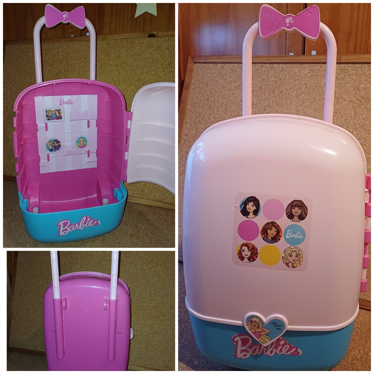 Barbie Troly /mala de viagem. Para arrumar brinquedos...
Em bom estado