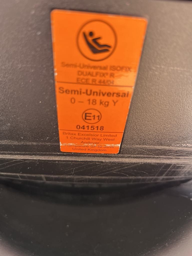 fotelik samochodowy BRITAX ROMER DUALFIX 2R