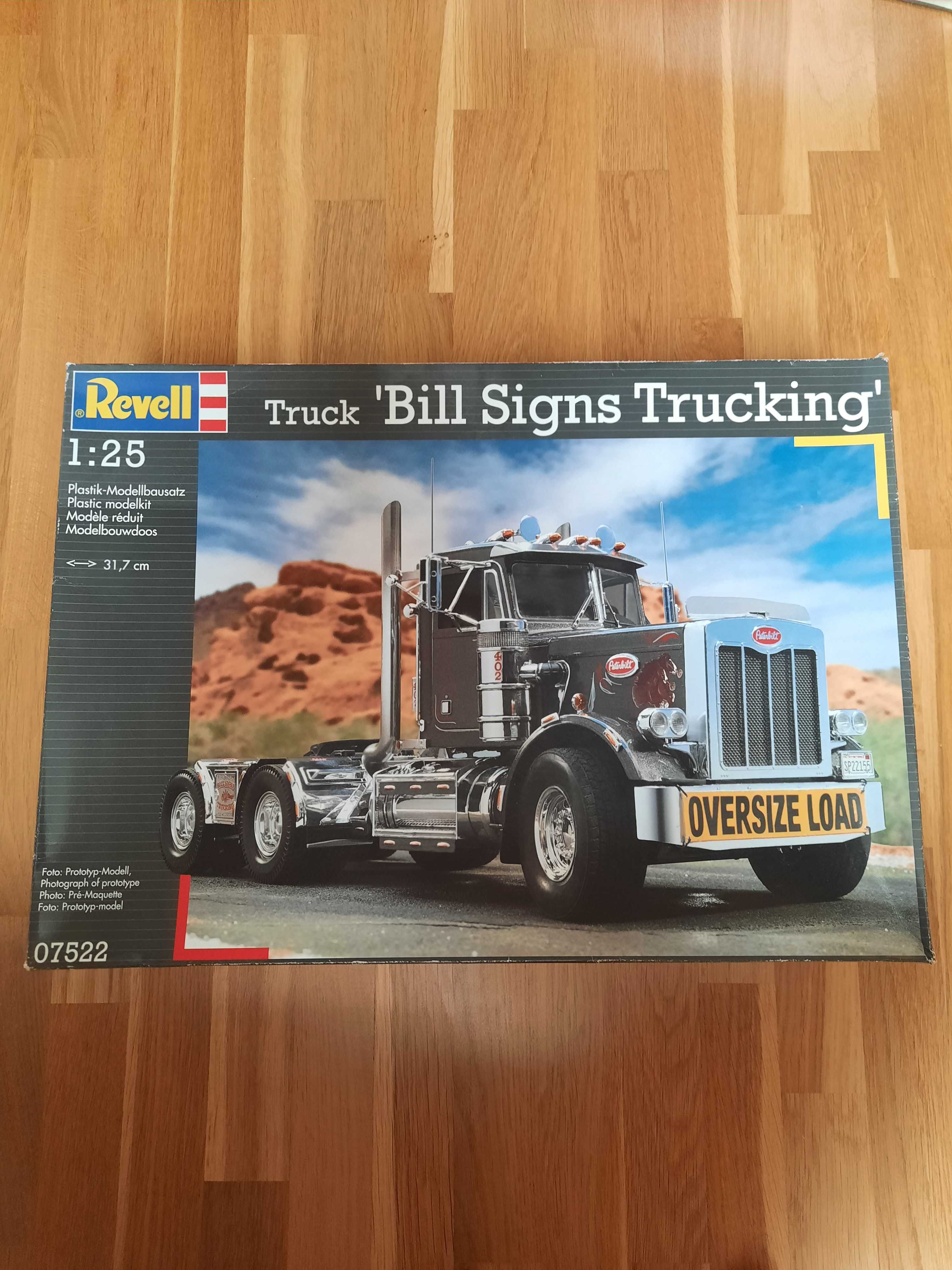 Truck Bill Signs Trucking Model do sklejania