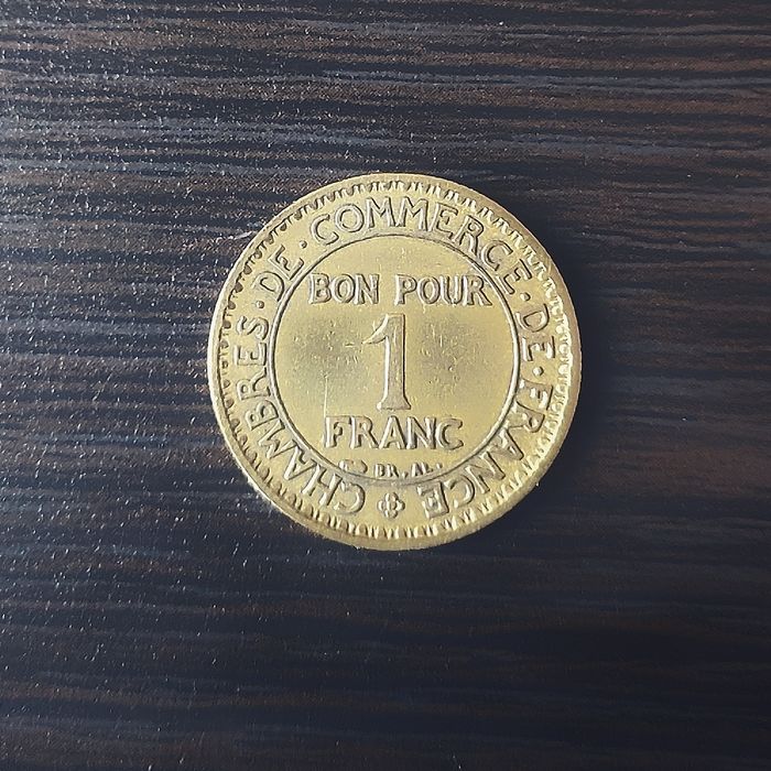 Przedwojenna moneta 1 Frank z 1923