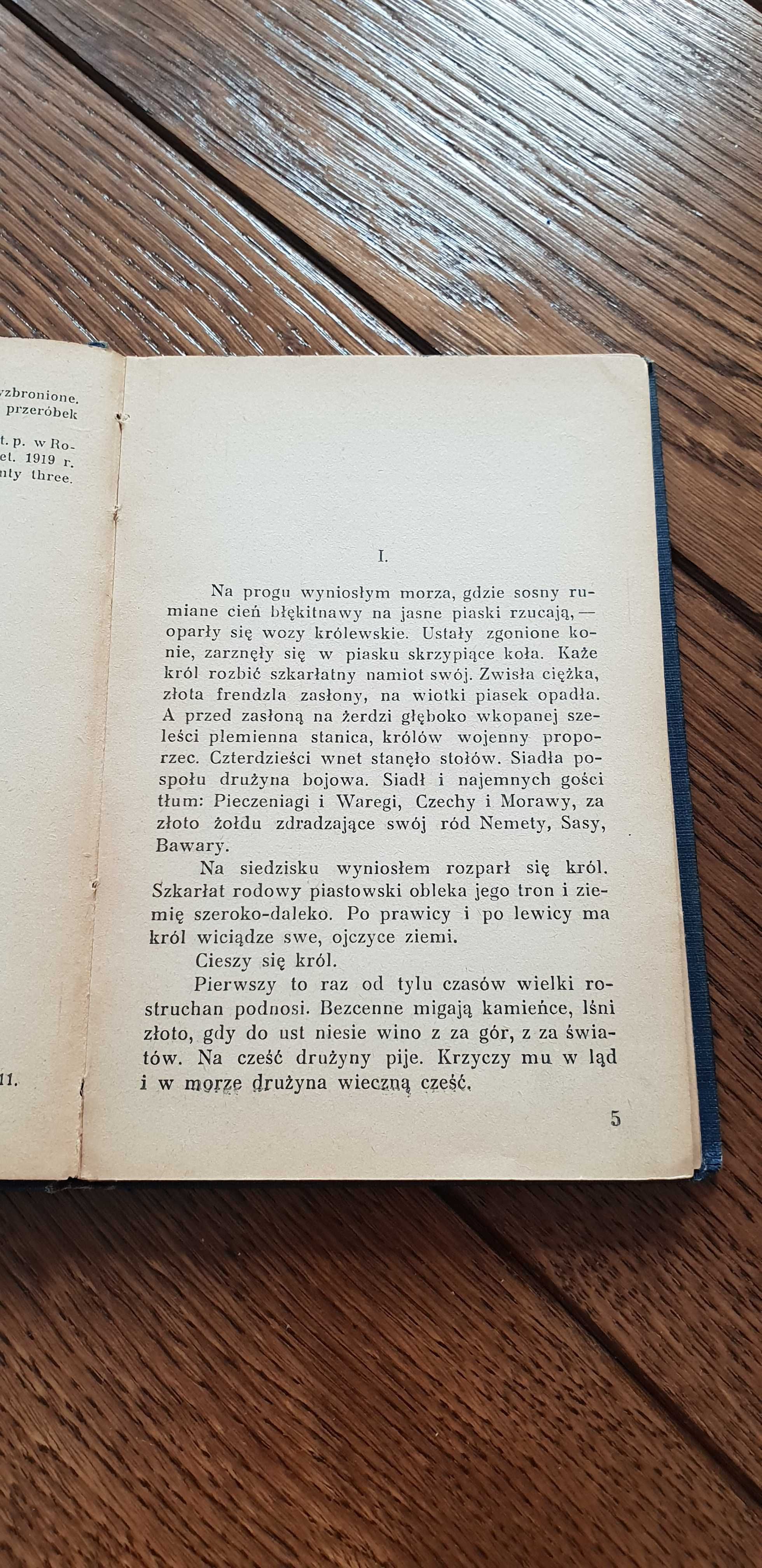 Książka rok 1923 "Powieść o Udałym Walgierzu" S. Żeromski - 100 lat