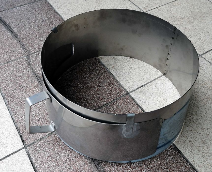 Palenisko - podstawa pod ruszt siatkę grilla patelnię. Stal nierdzewna