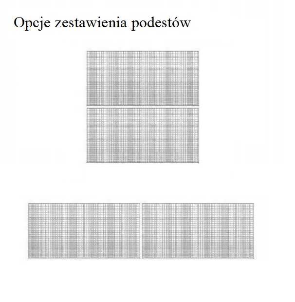 Mała scena 2x2m - 2 Podesty , Nogi 30cm, Faktury na przelew