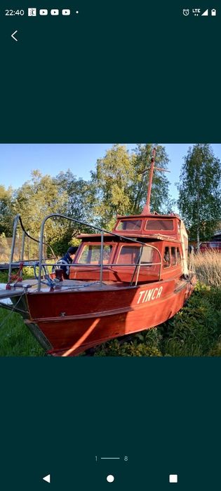 Łódź motorowa/ motorówka PRL