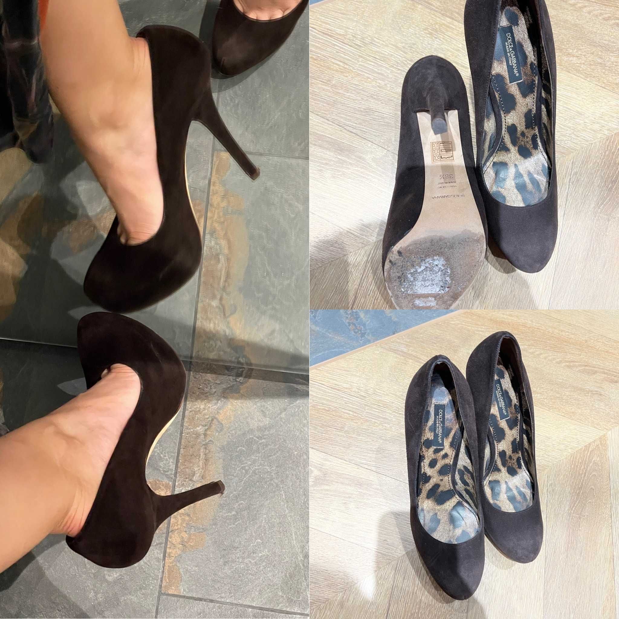 обувь/туфли Dolce Gabbana замш (оригинал) - 38.5 размер