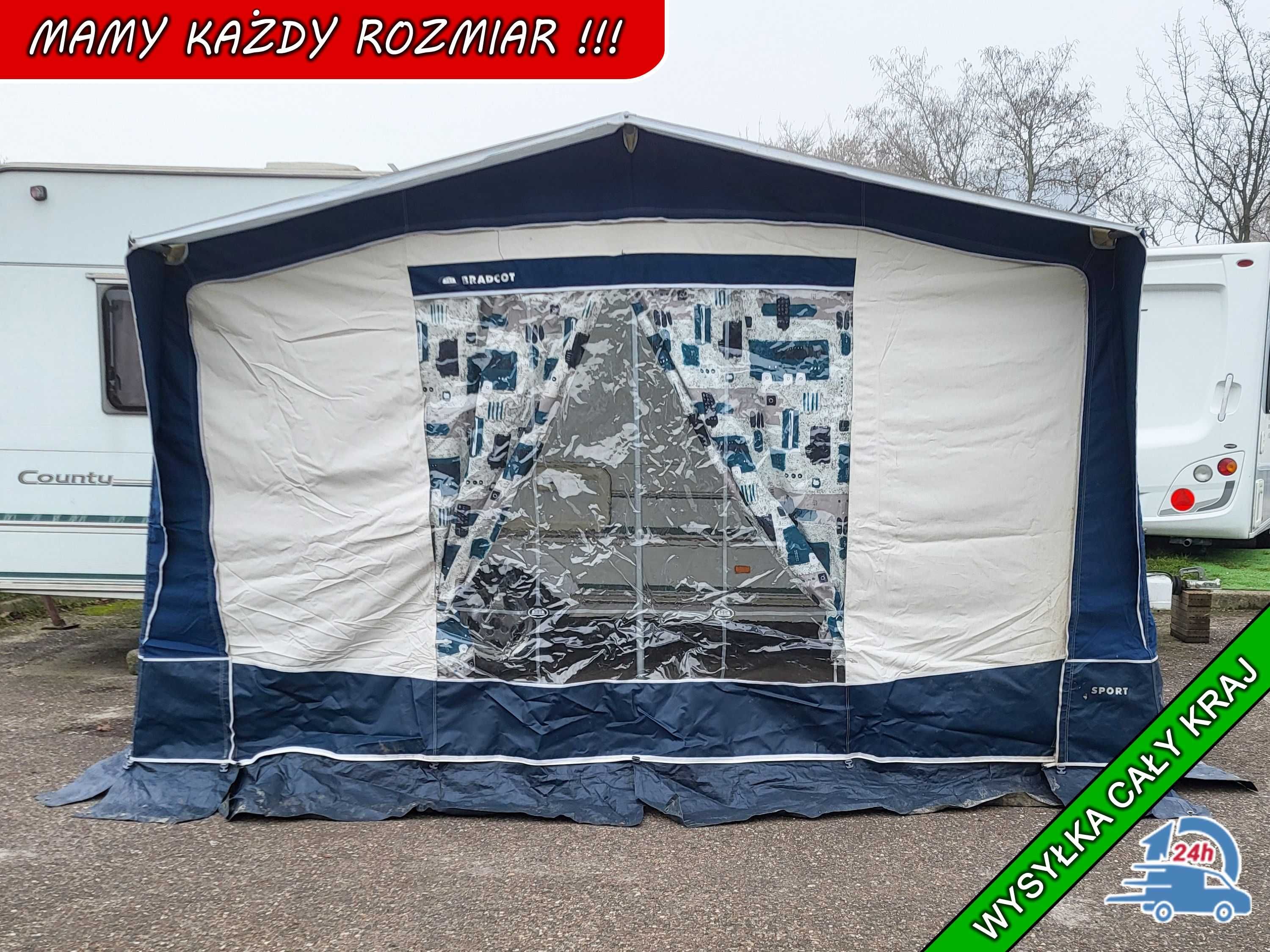 88 Przedsionek do przyczepy kempingowej 700-725 Rozmiar 3 Bradcot