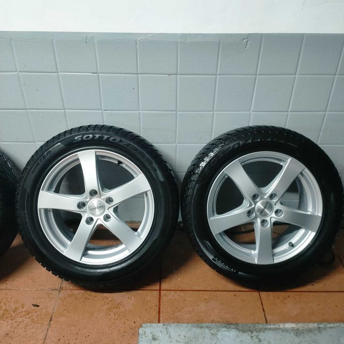 Koła zimowe Dezent Audi Vw Seat Skoda 5x112 205/55/16 Pirelli 6.8 mm