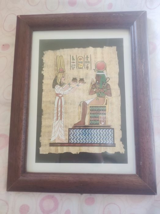 Quadro Decorativo Egito Antigo – Reprodução de Papiro