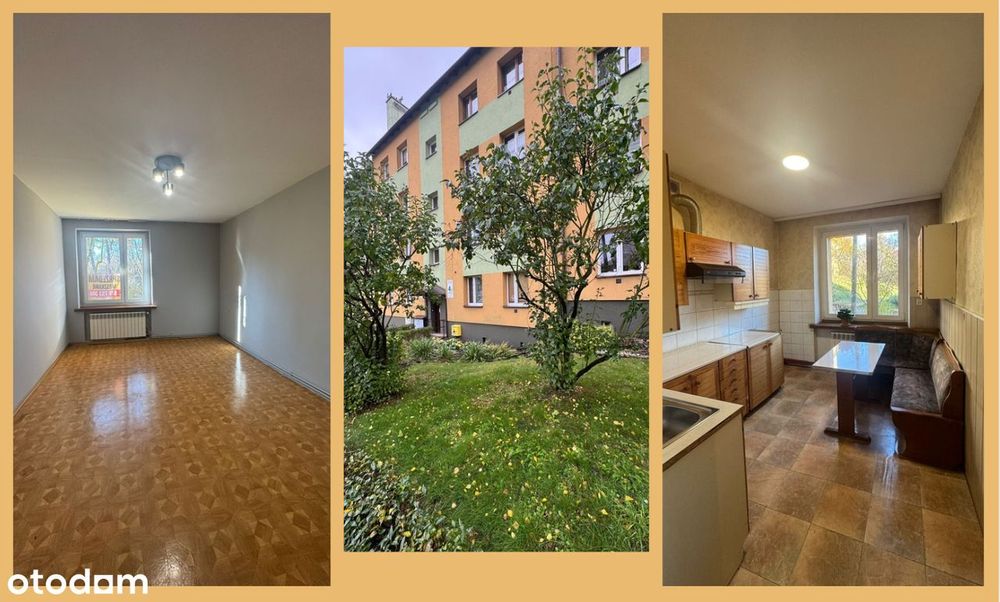 2 pokoje – parter - C.O gazowe– ul. Zielona 4b -BYTKÓW