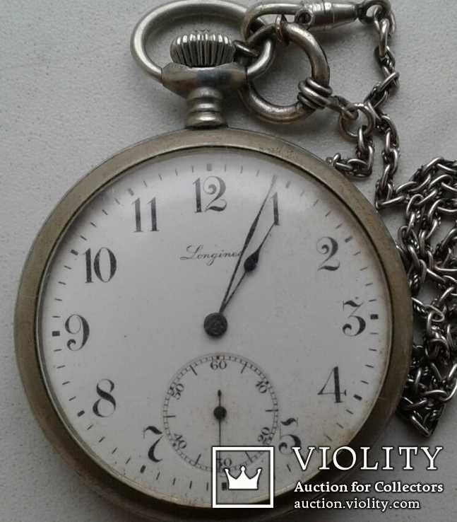 Антикварные карманные часы  LONGINES .конец 19.начало 20 века.