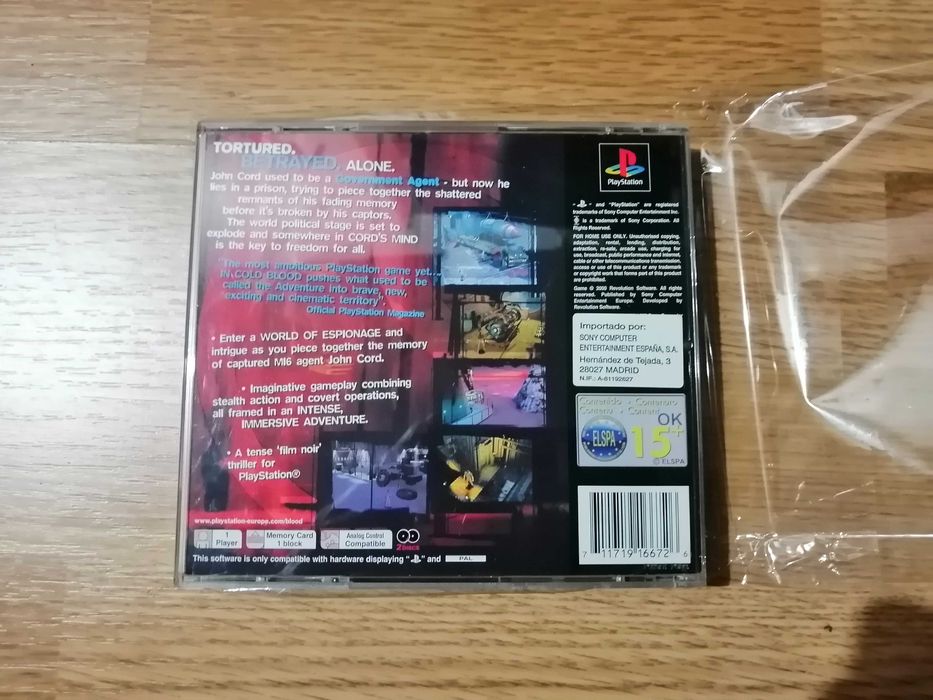 Jogo Playstation 1 - in cold blood