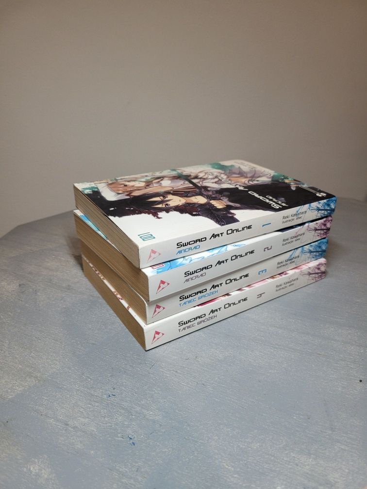 Reki Kawahara Sword Art Online Tom 1, 2, 3, 4 Aincrad, Taniec wróżek