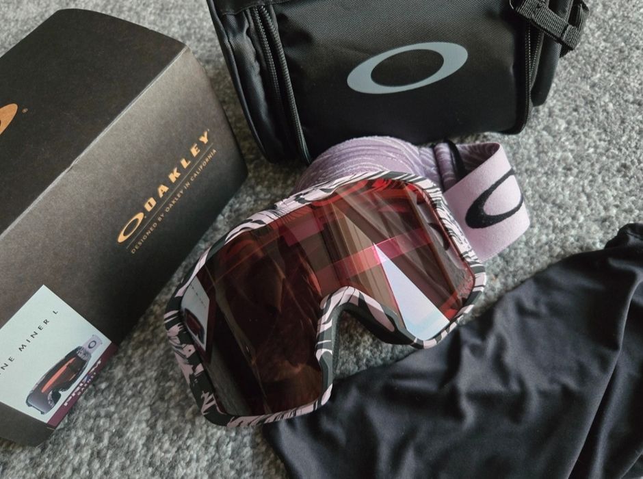 Oakley Line Miner L PRIZM Garnet – nowe gogle narciarskie komplet
