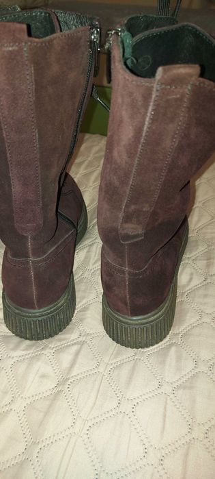 Чоботи зимові жіночі замшеві 39 розмір