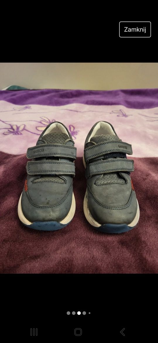 Buty buciki dziecięce chłopięce skórzane Lasocki 26