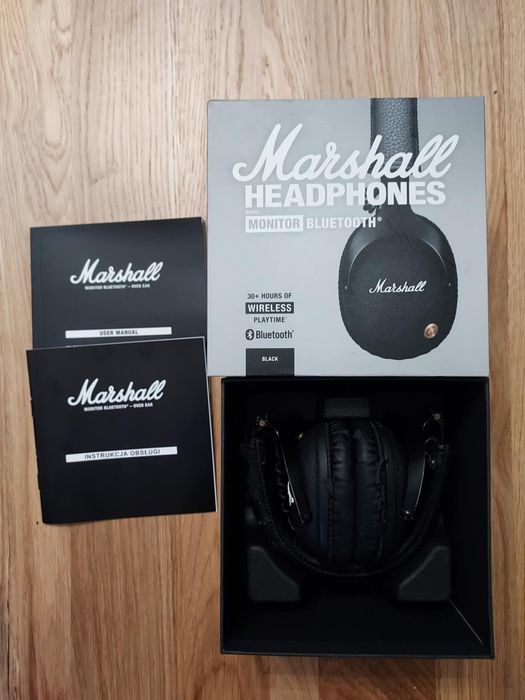 Słuchawki Marshall Monitor I – uszkodzone, pełen zestaw, warto!
