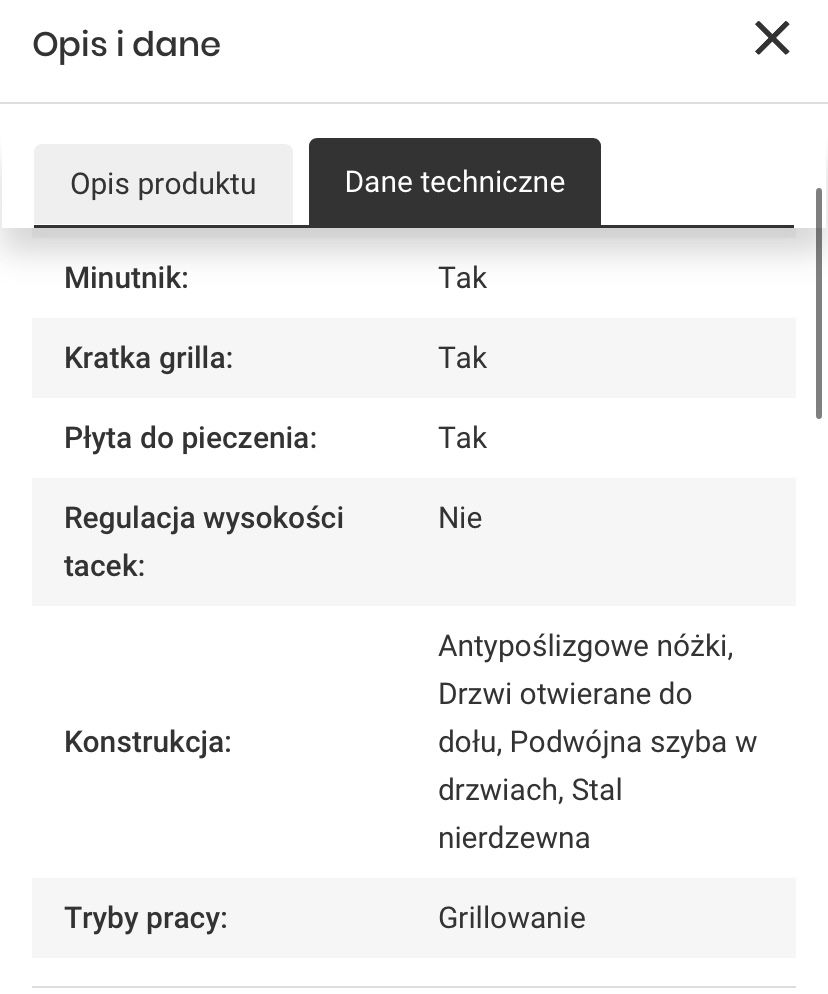 Piekarnik MPM MPE-07/T