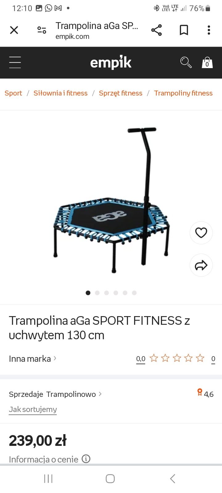 Trampolina fitness