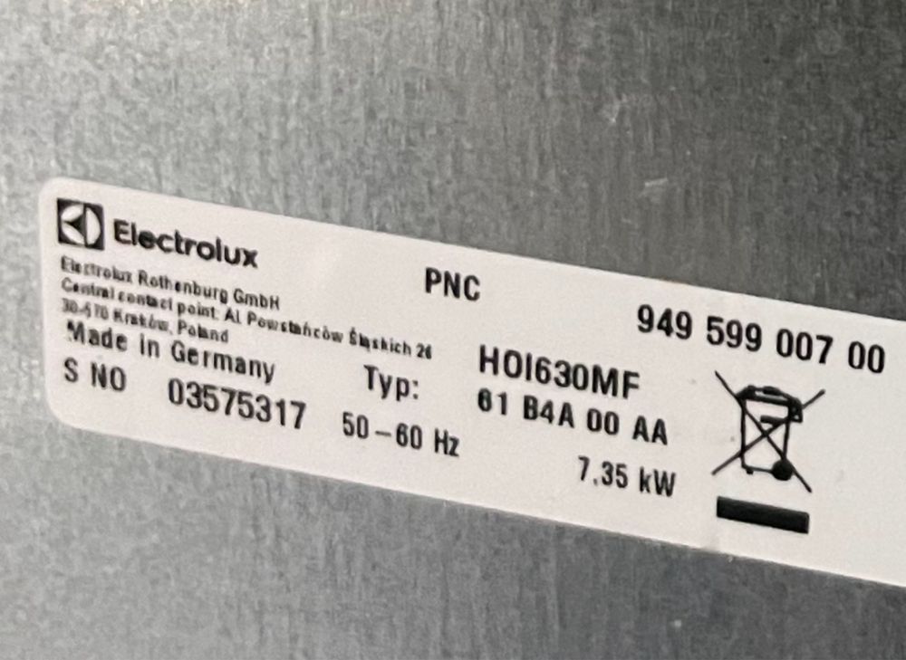 Індукційна плита / поверхня Electrolux HOI630MF