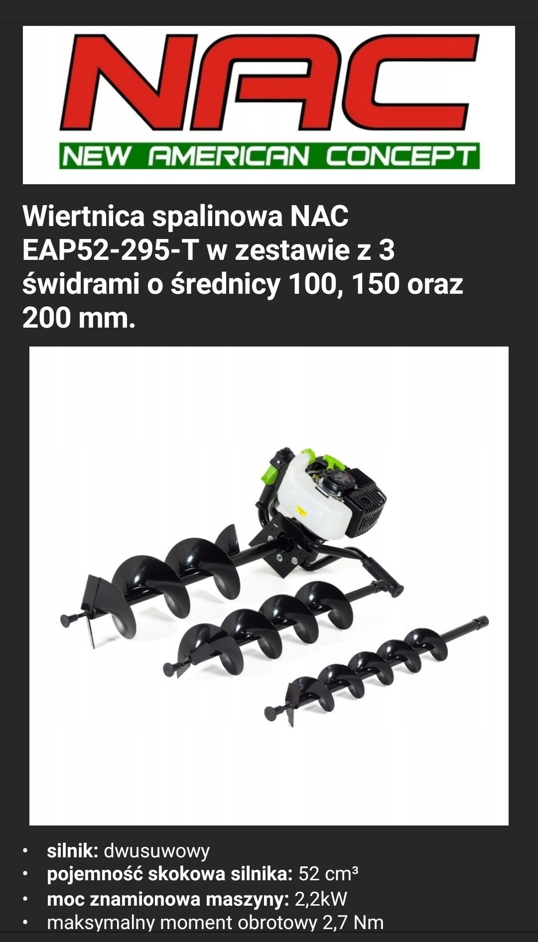 Wiertnica  świder glebogryzarka wertykulator kosa rebak
