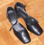 Buty damskie czarne skóra rozm. 40