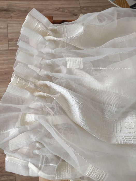 Firana ecru 170 cm x 160 cm