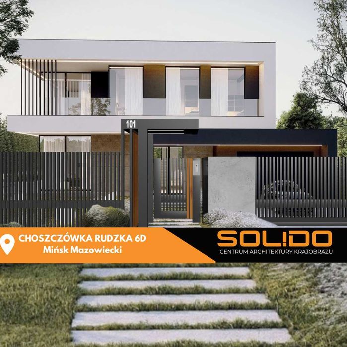 Przęsło grzebieniowe aluminiowe/ nowoczesne ogrodzenie pionowe