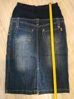 Spódnica jeansowa, ciążowa, S