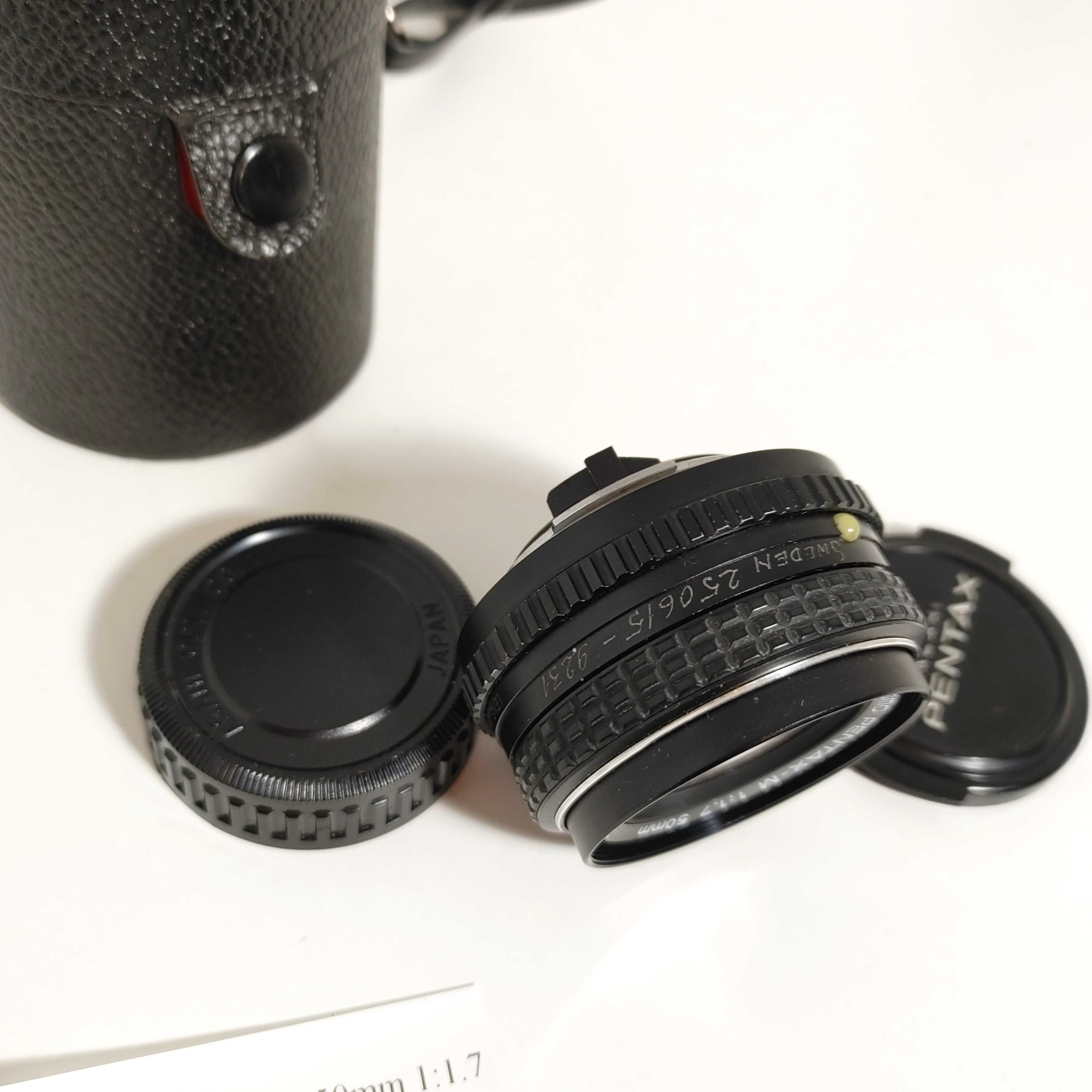 Obiektyw SMC Pentax-M 1:1,7 50mm mocowanie Pentax K Bardzo Jasny