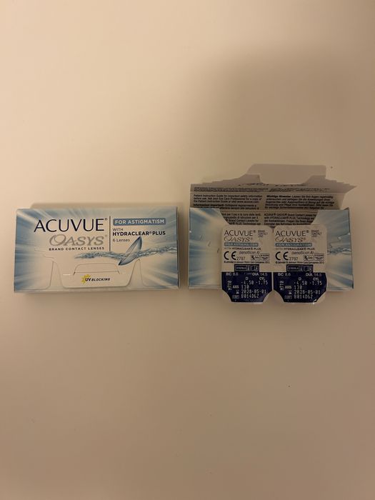 Soczewki Acuvue astygmatyzm -2 i -4,5