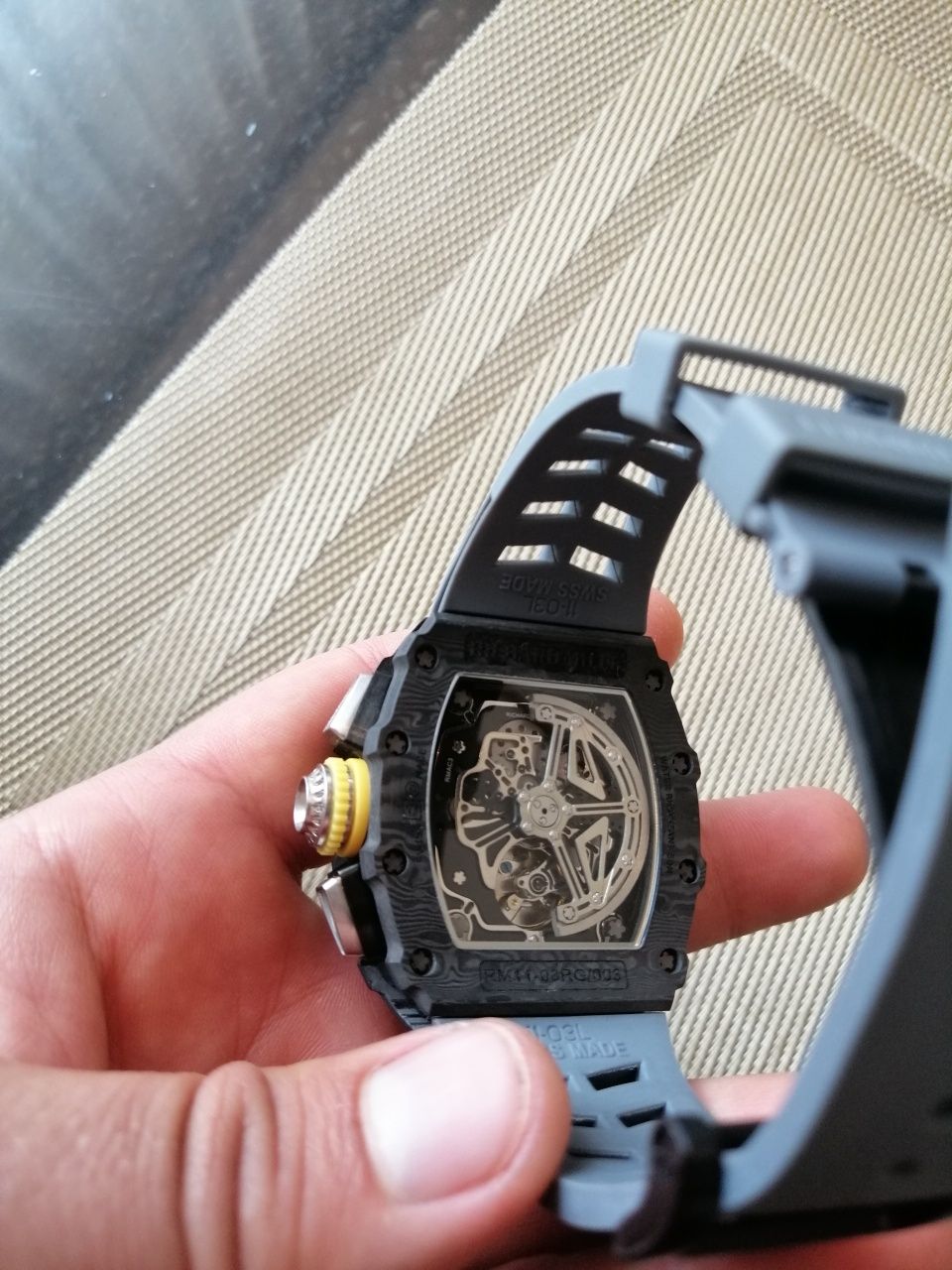 Zegarek Richard mille karbon automat