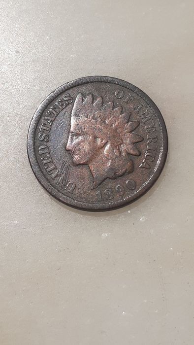 Moeda one cent 1890 U.S.A