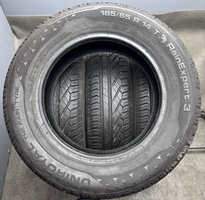 Шини 7.5мм літо як Нові 185 65 R14 Uniroyal Rain Expert 3 літні