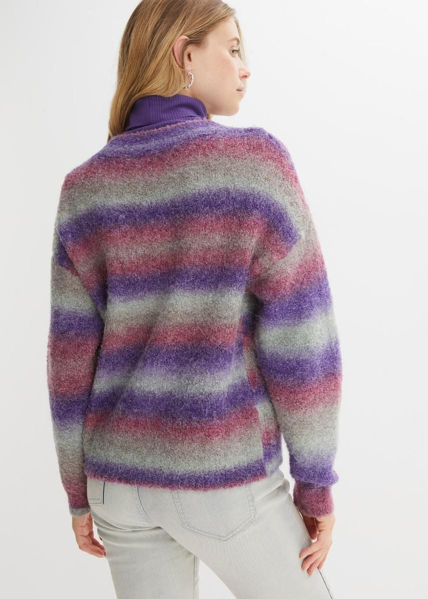 B.P.C sweter ombre z domieszką wełny 40/42.