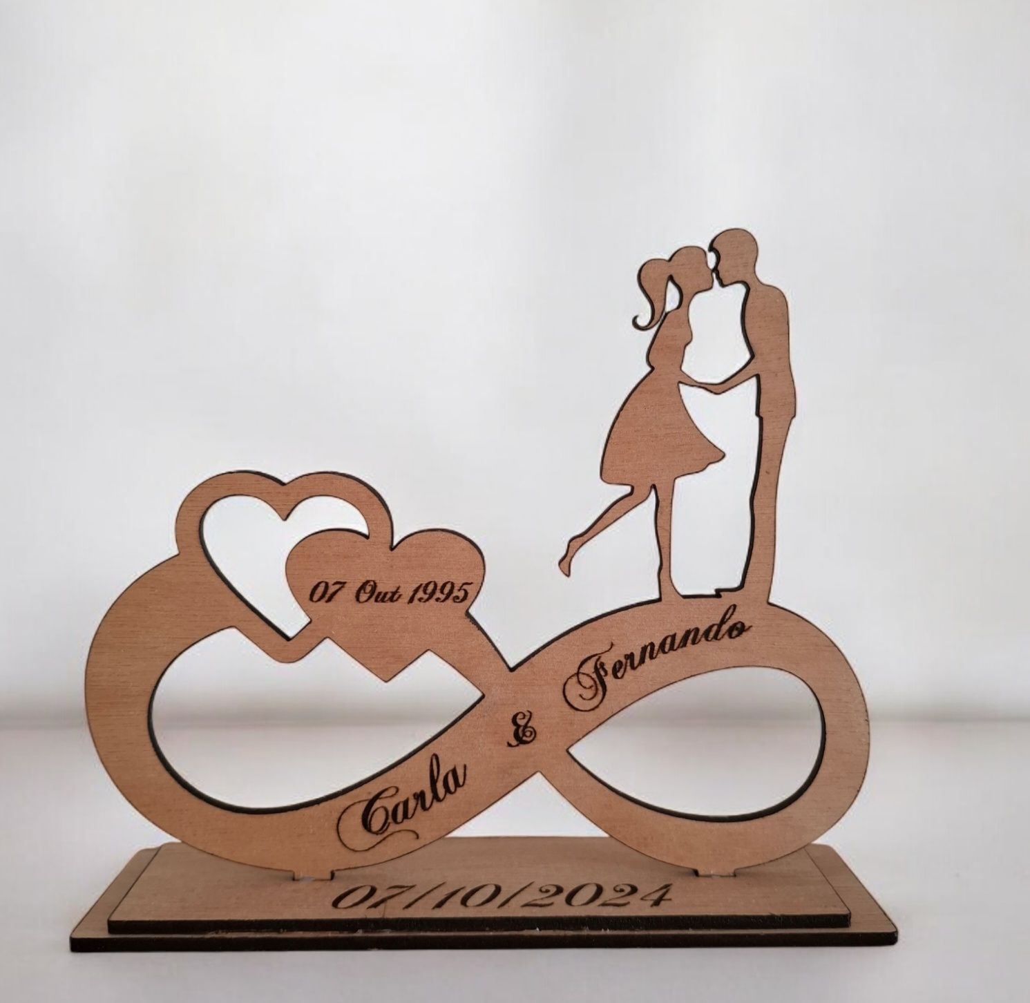 Decoração Infinito em Laser Personalizável