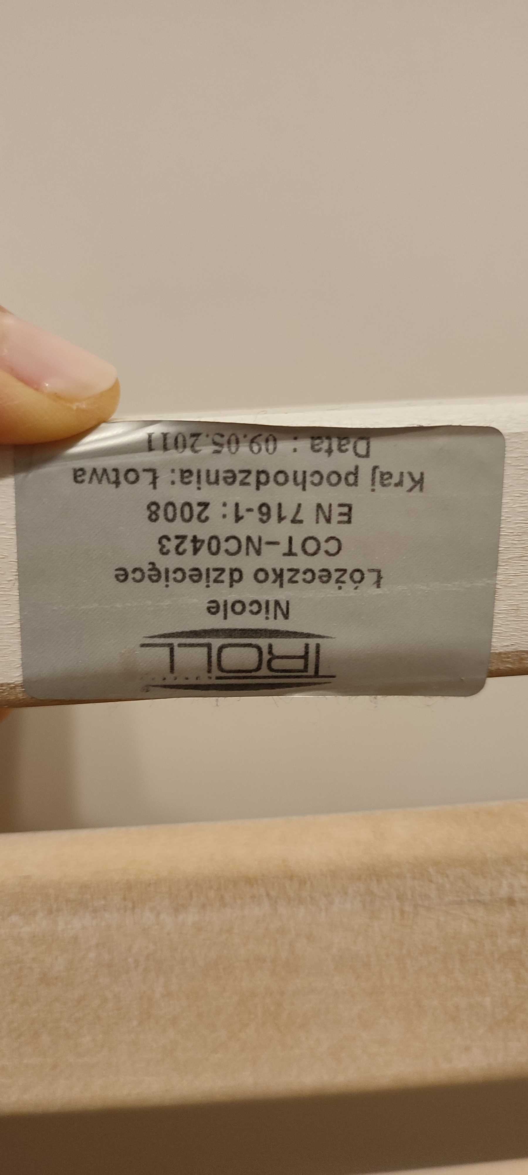 Łóżeczko dziecięce Nicol plus materac gratis