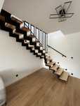 Schody metalowo - drewniane / metal / loft / schody