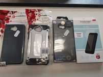 3 szt Etui plecki 1szt szkło do Huawei Y5 2017 Y6 2017 komplet