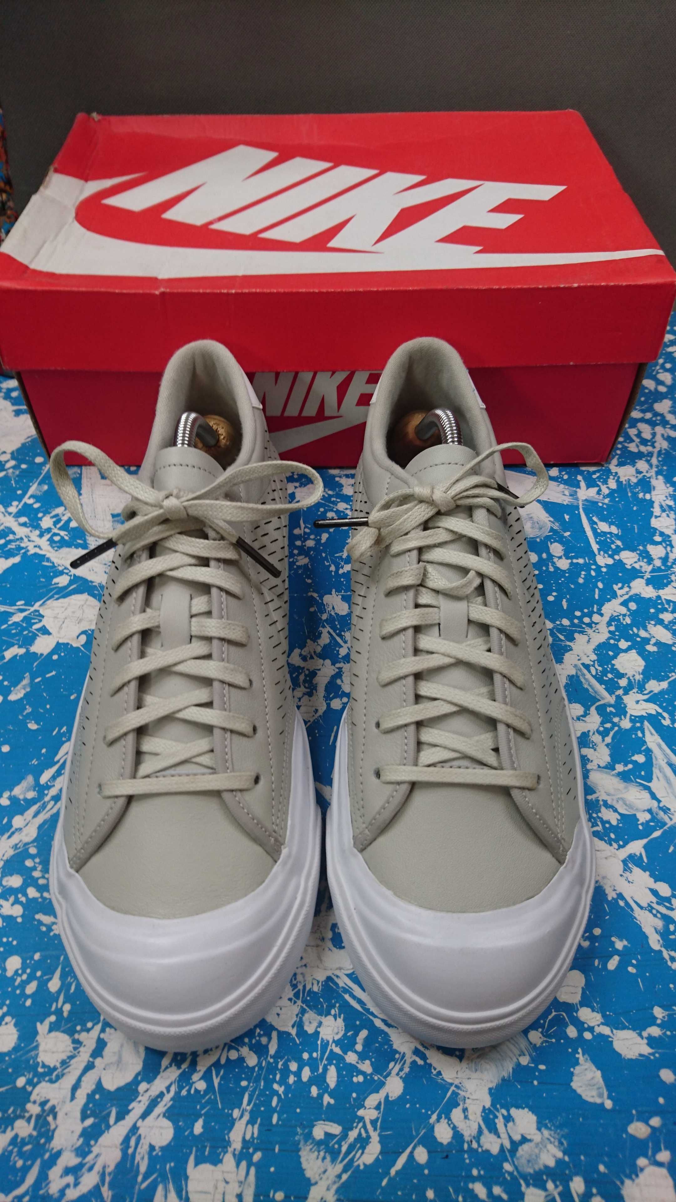 Buty Nike All Court 2 Low Leather Pale Grey White R.42