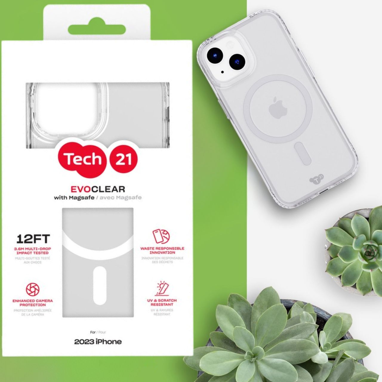 Outlet Etui Iphone 15 Magsafe Przeźroczyste Tech21 Case Bezbarwana