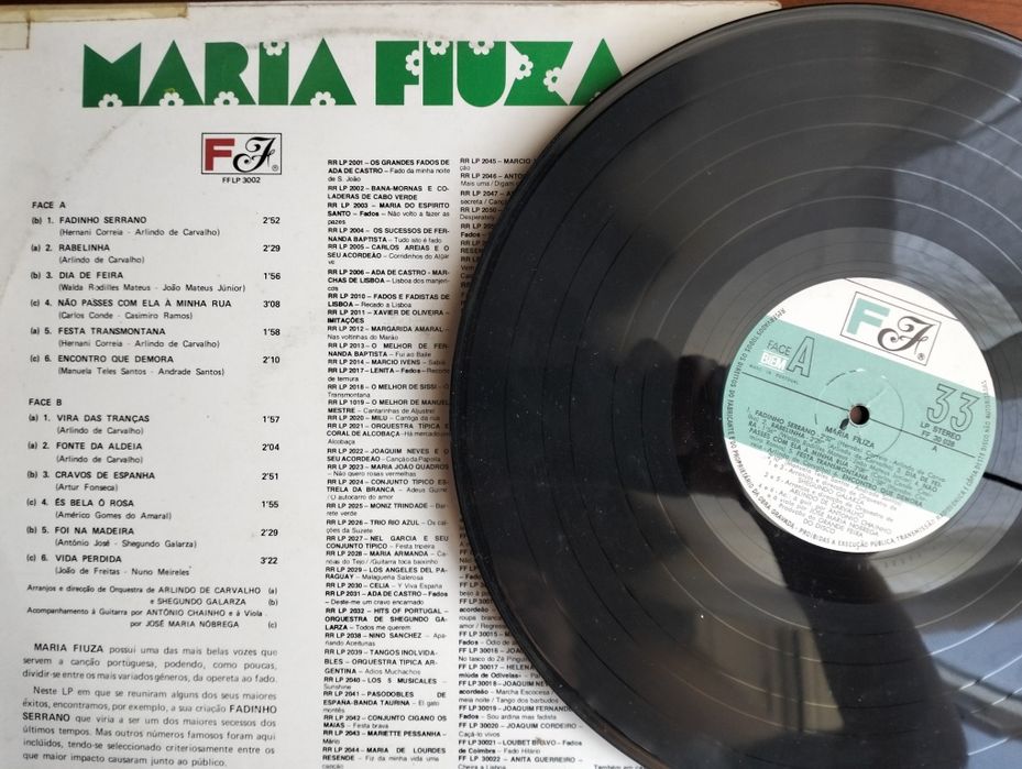 Disco de vinil LP Maria Fiúza