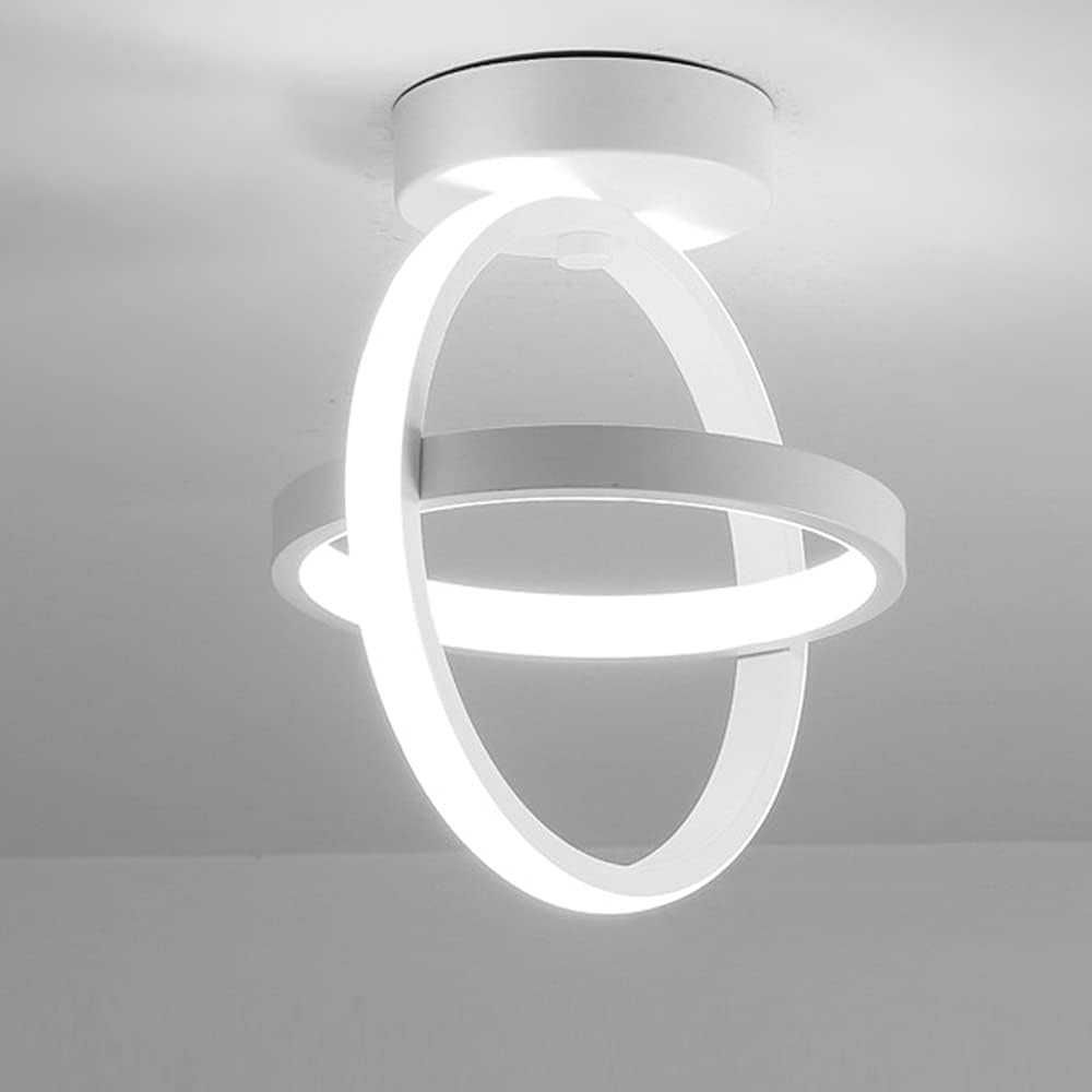 Zestaw 2 sztuk Lampa sufitowa LED 2 koła Biała EIDISUNY