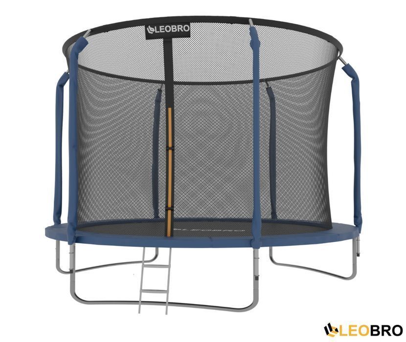 Батут 252 см — LEOBRO Premium 8FT BLUE (яскравий дизайн)