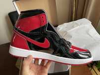 Nike Air Jordan 1 High OG Bred Patent 44.5 US10.5 Kraków Meet